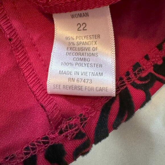 Roz & Ali Red Cocktail Dress - Picture 5 of 6